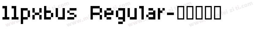 11pxbus Regular字体转换